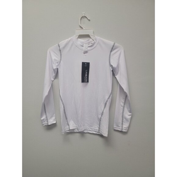 Boys Lanbaosi White Compression Shirt Size 7‎ - Picture 2 of 6